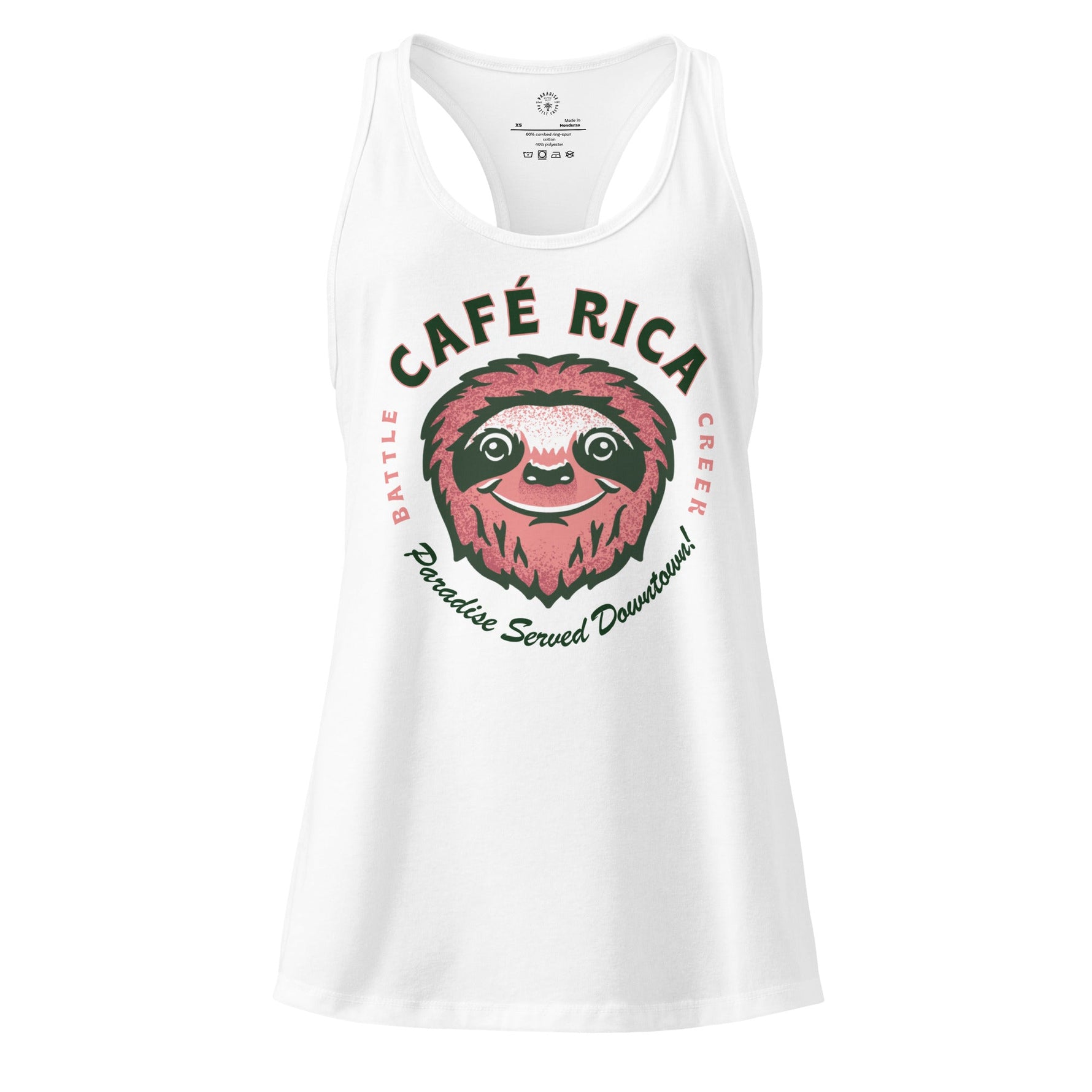 Sleepy Sloth Women’s fitted racerback tank top - Knife Shift