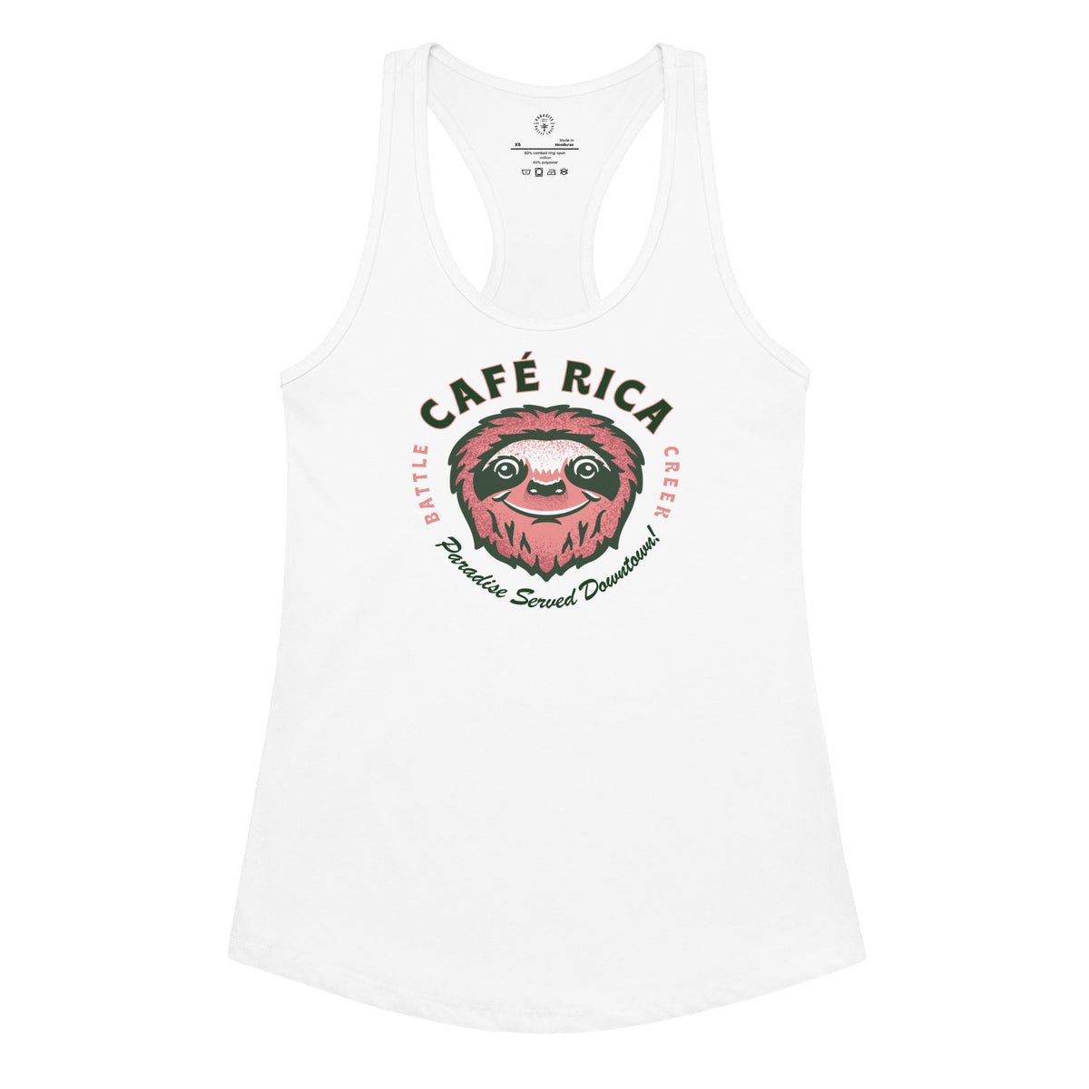 Sleepy Sloth Women’s fitted racerback tank top - Knife Shift