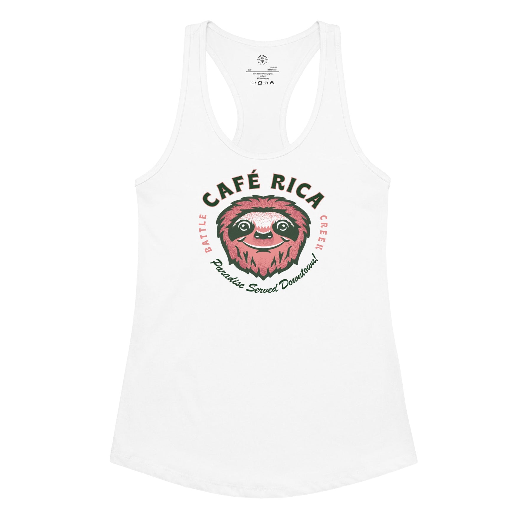 Sleepy Sloth Women’s fitted racerback tank top - Knife Shift