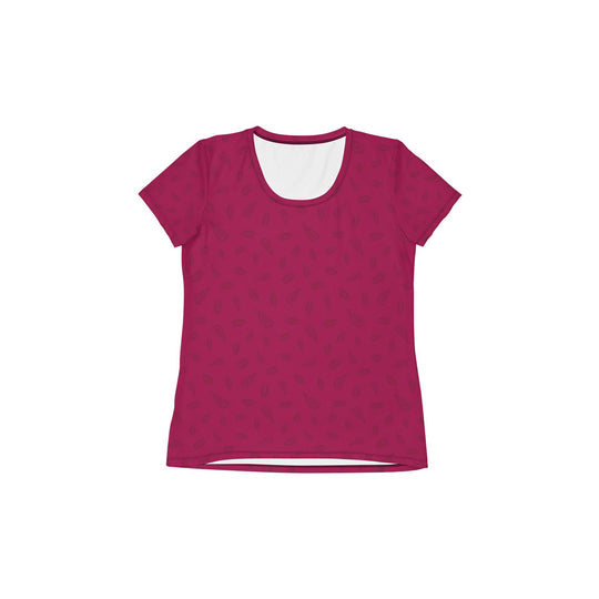 Women's Athletic Tee - Raspberry - Knife Shift