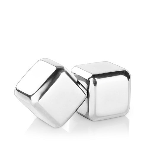 Glacier Rocks Large Stainless Steel Cube Set of 2 - Knife Shift