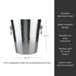 Irving Stainless Steel Hammered Ice Bucket - Knife Shift