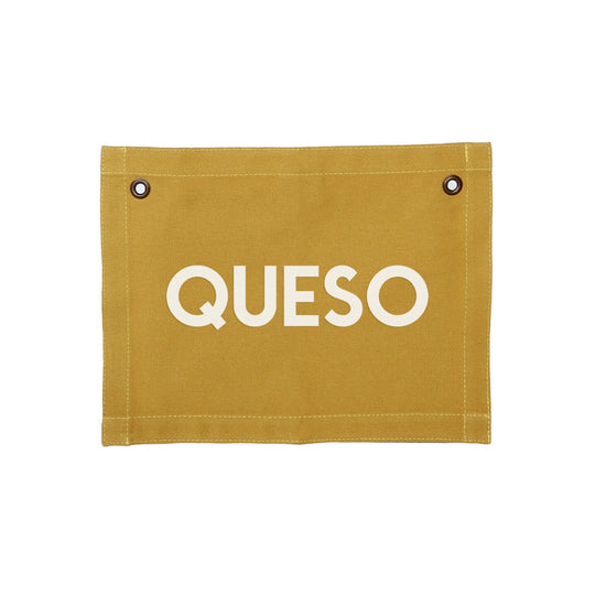 Queso Small Canvas Flag - Knife Shift