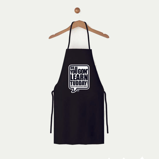 You gon' learn tudday logo apron - Knife Shift