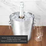 Irving Stainless Steel Hammered Ice Bucket - Knife Shift